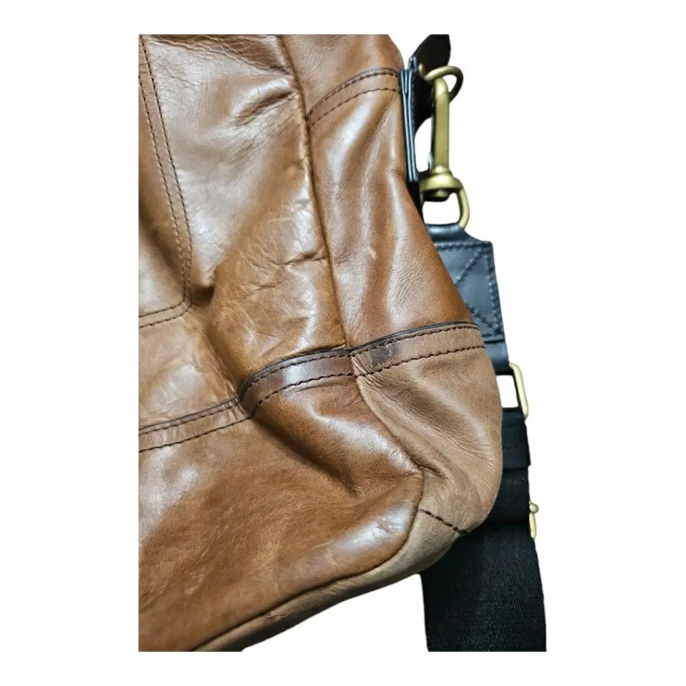 BANANA REPUBLIC Brown‎ Leather Briefcase Messenger Bag